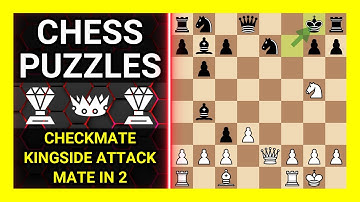 Chess Puzzles to Practice. Themes: Checkmate, Kingside attack, Mate in 2. Learn Chess