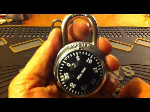 (20) Decoding a Dial Combination Master Pad Lock (The fast and easy way)