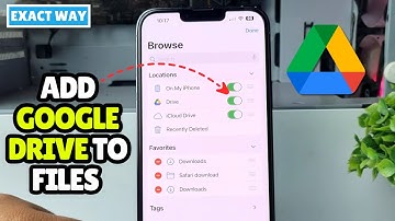 How to Add Google Drive to Files App on iPhone