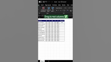 How to Create Checkbox Tracker in Excel | Easy Step-by-Step