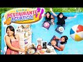 CONVIERTO ALBERCA en RESTAURANTE ACUÁTICO 🍳🍔🍴💦 Comida Y Bebidas FLOTANTES| CONNY CHANGARROS