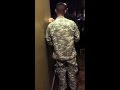 Soldier surprises his wife for Christmas