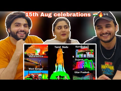 Pakistan Reaction on Independence Day  Preparations 2024 | Monuments lit up into Tricolours Across🇮🇳