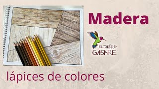 Como dibujar madera con lápices de colores