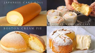 Chiffon Cake Collection Cake┃Cake Roll, Mini Chiffon, Iced Chiffon, Boston Pie by MoLaLa Cook 312,896 views 1 year ago 37 minutes