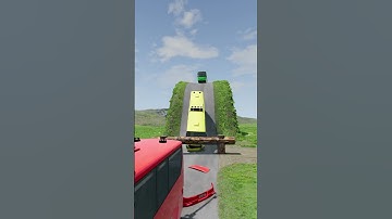 Trucks VS Log Trap  #beamngdrive