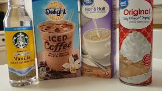 DIY Starbucks vanilla iced coffee