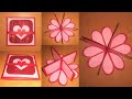 DIY square and heart circular popup greeting card | Valentine/anniversary greeting card