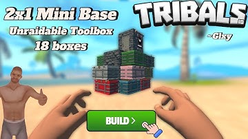 [Tribals.io] Building Mini Base with many BOXES! Unraidable Base design.