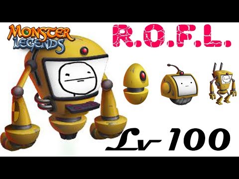 R.O.F.L. прокачка 1-100 уровень Легендарный монстр МЕМ Monster Legends