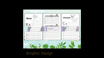 Alphabet Letter Tracing with Cover by Tabbai Design $8.00 | See Their Graphic Coloring #Shorts