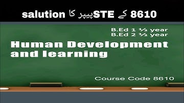 8610 paper ka solution