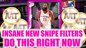 INSANE NEW SNIPE FILTERS TO MAKE MILLIONS! DO THIS RIGHT NOW! | NBA 2K20 MY TEAM