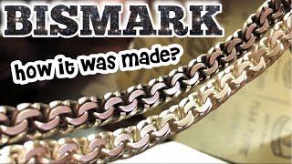 : Bracelets Bismark made of Silver central parts of coins. Now you know how its made!