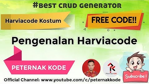 🔥 Anda dikejar deadline? Harviacode Custom CRUD Generator solusinya