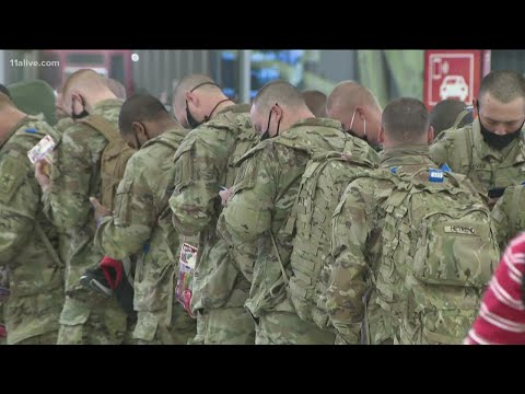 Fort Benning trainees go home for the holiday