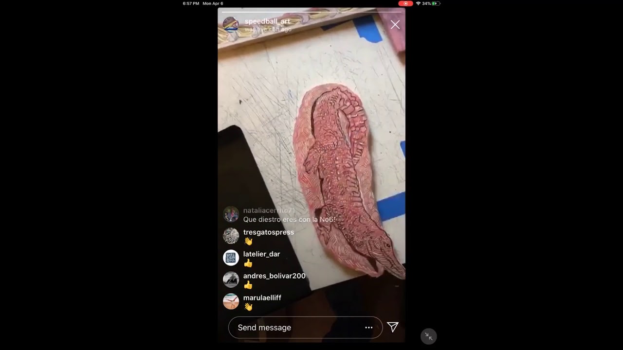 Relief Printing with Speedball Demo Artist Pavel Acevedo (Spanish)