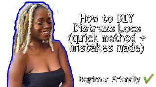 DIY Distressed Locs (Beginner Friendly) | Zimbabwean YouTuber