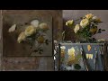 Live painting yellow roses - July 28th 2020