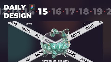 Crypto Wallet Hero Section Design | UI UX Design | Figma Tutorial