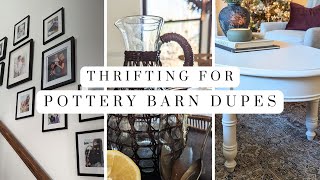 goodwill pottery barn dupes | thrifting my pottery barn inspo!