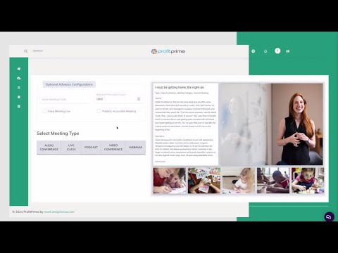 ProfitPrime Review Demo - Webinar Video Conferencing Software Tool App