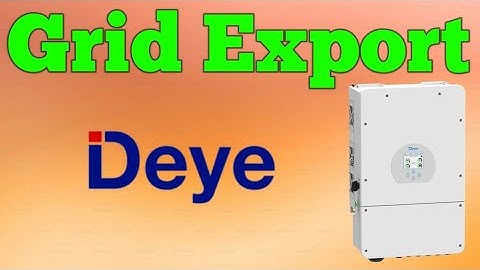 Deye Solar Inverter Grid Export | Deye Solar Inverter Grid Tie | Deye Hybrid Solar Inverter