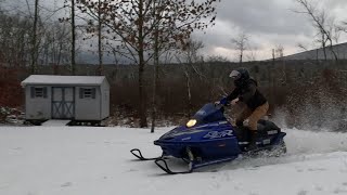 Snowmobile repairs and test ride