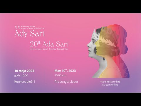 Konkurs Pieśni | XX Międzynarodowy Konkurs Sztuki Wokalnej im. Ady Sari