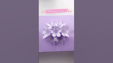 3D Flower Pop Up Card | DIY 3D Flower Card | Easy Flower Card Ideas #flowercard #shorts