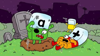 Wake Up Please Alphablock Zombie? Alphablocks Fanmade Coloring Story