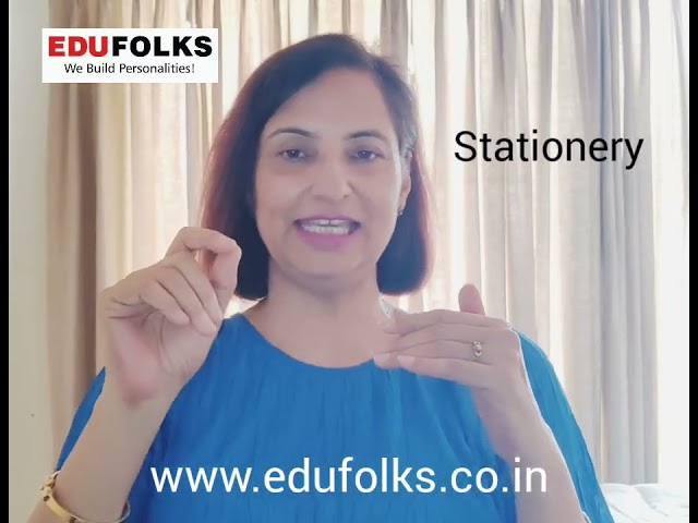 Difference between Stationary and Stationery