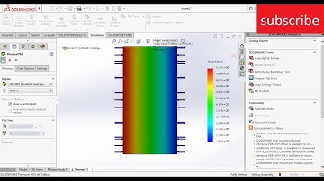 1D Thermal Conduction Simulation in solidworks for beginners