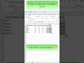 2 Ways to Calculate Average in Excel | Manual vs Shortcut ⚡#Shorts