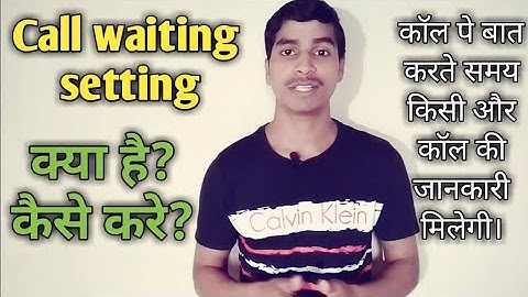 How to enable or disable call waiting on Android phone? call waiting setting.