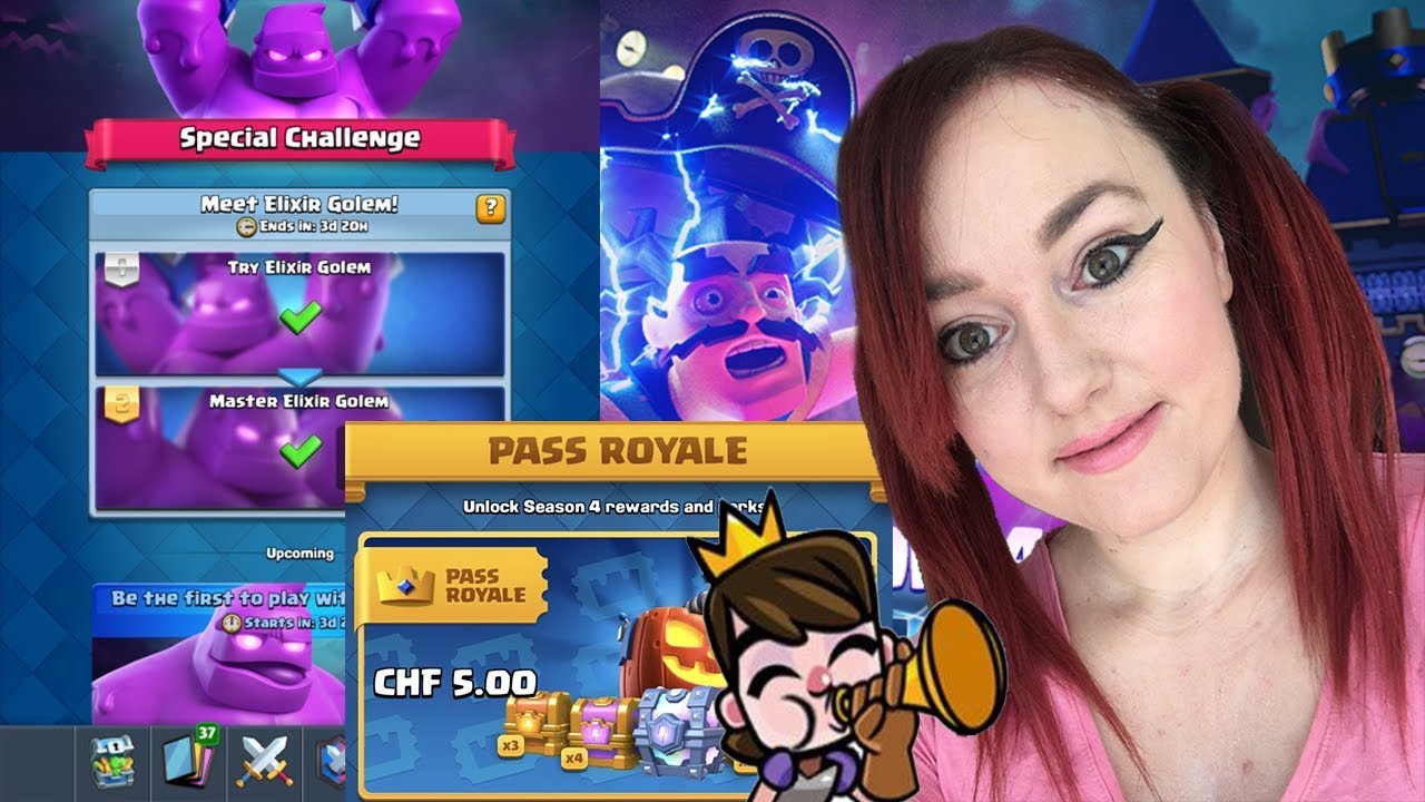 This Deck Is Amazing Try Elixir Golem Challenge Clash Royale Youtube