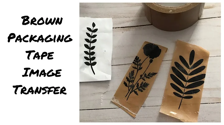Brown Packing Tape Image Transfer/packing tape image transfers/ How to Do a Packing Tape Transfer