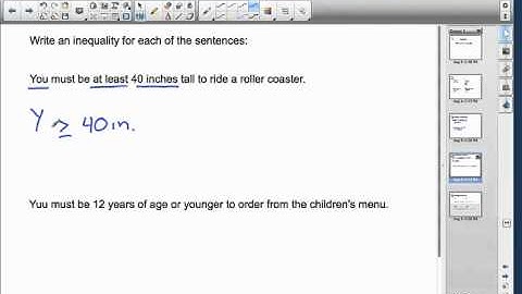 Math Video Training Course 3: Lesson 8-6: Inequalities