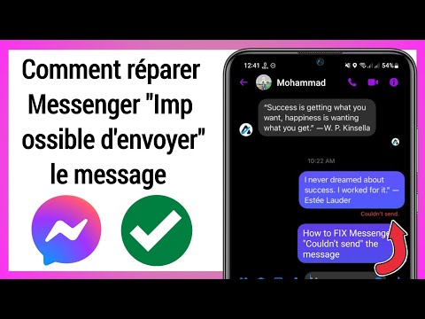 Vidéo: Lorsque vous annulez l'envoi sur Messenger ?