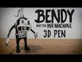 3D Pen | Making Fisher “Barley” from The Butcher Gang | Bendy and the Ink Machine