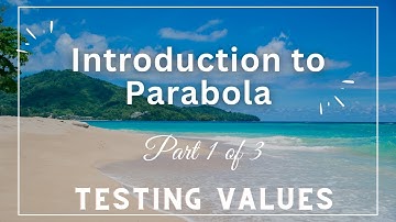 Introduction to Parabola : (1 of 3 : Testing Values)