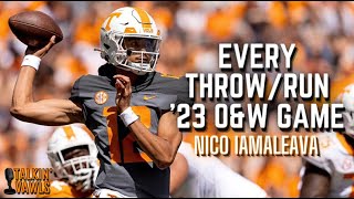 Nico Iamaleava | Every Throw\/Run from the 2023 Orange \& White Game