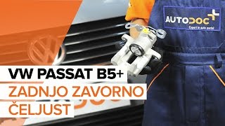 Kako in kdaj zamenjati levi in desni Okvir kolutne zavore VW PASSAT Variant (3B6): video navodila