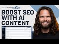 Use this ai tool to boost organic seo  seo content machine