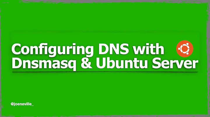 Configuring DNS With Dnsmasq and Ubuntu Server