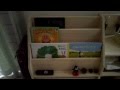【DIY】機能満載！手作りの子供本棚 （本、ごみ箱、PC収納、携帯充電、カバン収納、勉強机までの機能を持つ）