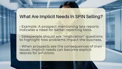 What Are Implicit Needs In SPIN Selling? - Find Sales Jobs