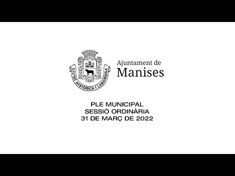 SESSIÓ PLE ORDINÀRIO  -  31 DE MARÇ 2022