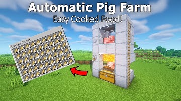 Minecraft: Best AUTOMATIC Pig Farm 1.20! (Survival | Bedrock | Java)