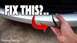 How to fix cracked bumpers through "JDM stitch" ziptie method